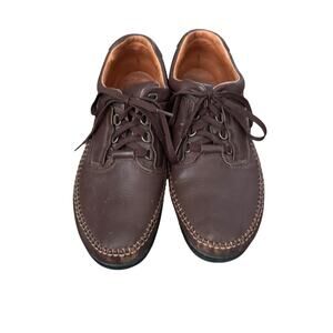 Clarks Men's Size 12 W Leather Live Well Walk Well Comfort Casual Comfort Shoes